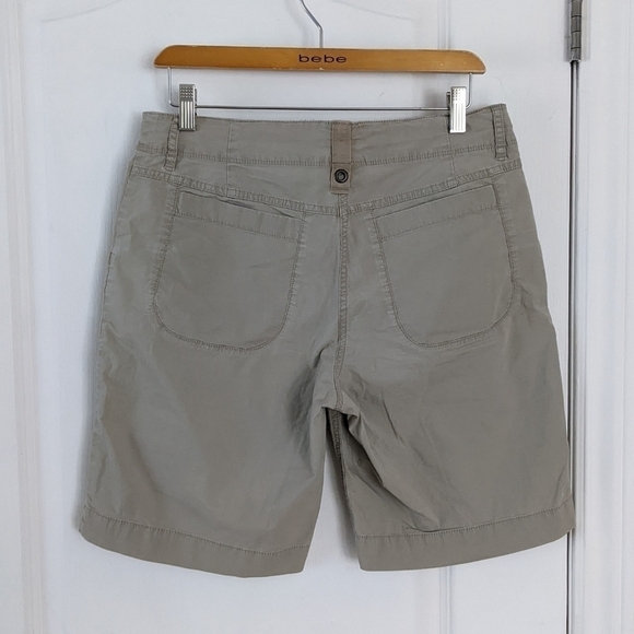 Mec hiking trail outdoor cotton blend shorts beige stone color size 10 T7 - Picture 10 of 10